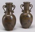 Pair of Bronze Vases