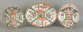 Chinese export porcelain rose medallion platter 19th c