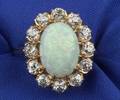 Opal and Diamond Ring