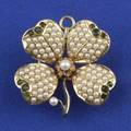 Antique Seed Pearl Pendant Brooch