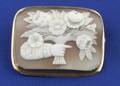 Antique Shell Cameo Brooch