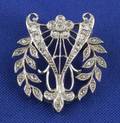 Edwardian Platinum and Diamond Pin