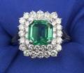 Emerald and Diamond Ring