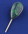 Antique Black Opal Stickpin