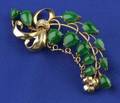 14kt Gold and Jadeite Brooch