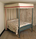 Pennsylvania painted tall post bed ca 1800
