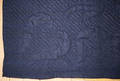 New England blue lindsey woolsey bedcover early 19th c