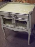Provincial Louis XV Style Painted Side Cabinet