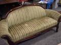 Victorian Upholstered Carved Walnut Settee