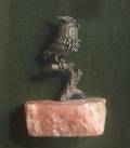 Small Silver and Stone Set Figure of an Owl