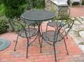 FourPiece Metal Patio Set with Umbrella