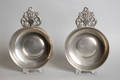 Pair of Boston pewter porringers late 18th c