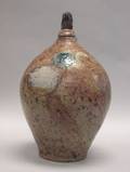 Cobalt and Heart Sgraffito Decorated Salt Glazed Stoneware Jug