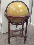 WeberCostello Co Floor Globe on Mahogany Stand
