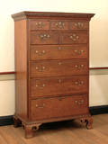 Berks County Pennsylvania Chippendale walnut tall chest ca 1770