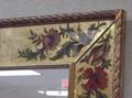 Italianstyle Giltwood and Floral ReversePainted Mirror