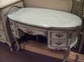 Louis XV Style Carved and Painted Oval Dressing Table