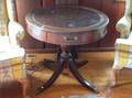 Regencystyle Mahogany Drum Table