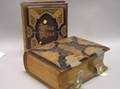 Two Gilt Molded LeatherBound Illustrated Bibles