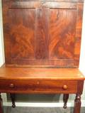 Classical Mahogany Veneer and Cherry Fallfront Clerks Desk