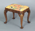George II style mahogany foot stool