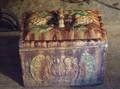 European Majolica Covered Bread Box