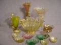 Venetian Art Glass Figural Vase Salts Center Bowl Glasses Etc
