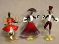 Venetian Art Glass Man Woman and Blackamoor Figurals