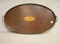 Georgianstyle Mahogany Inlaid Tray