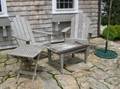 Set of Four KingsleyBate Ltd Adirondack Chairs Two Tables and an Umbrella