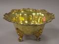 Russian Gilt Sterling Silver Footed Bowl