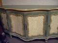 Venetian Rococostyle Paint Decorated Serpentine Sideboard