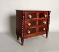 Miniature Sheraton style mahogany chest of drawers