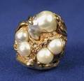 14kt Gold and Five Freshwater Pearl Ring