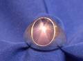 Platinum and Star Sapphire Ring