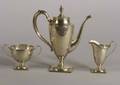 ThreePiece Sterling Silver Demitasse Set
