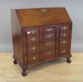 Chippendale style mahogany block front slant lid desk