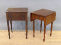 Two Sheraton two drawer stands