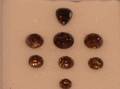Group of Eight Champagne to Coffeecolored Cultured Diamonds
