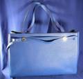 Blue Leather Cabana Handbag Hermes