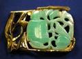 24kt and 18kt Gold and Jadeite Brooch Janiye
