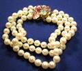 Cultured Pearl and Gemset Bracelet