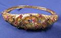 14kt Gold Ruby Emerald and Sapphire Bracelet c 1950s