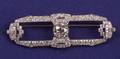 Art Deco Platinum and Diamond Brooch Raymond Yard