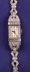 Ladys Platinum and Diamond Wristwatch Hamilton