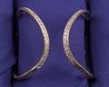 14kt Gold and Diamond Hoop Earrings