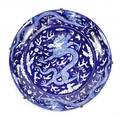 Chinese Porcelain Charger Dragon Motif Marked
