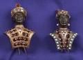Two 18kt Gold Gemset Blackamoor Brooches