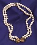 18kt Gold and Cultured Pearl Necklace