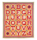 Unusual Pennsylvania pieced alphabet quilt